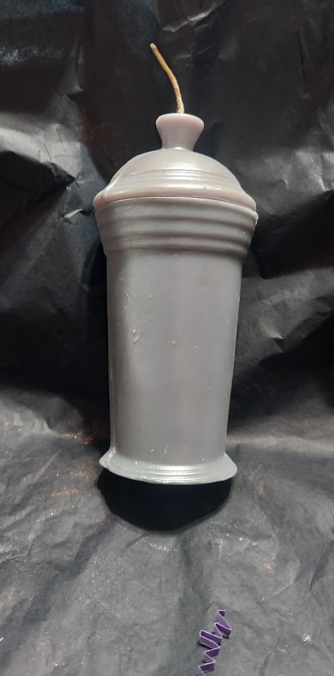 Urn for Summerland Loadable Candles - GREY W/PEARL DUSTING